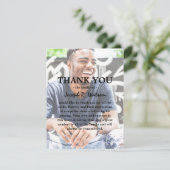 Voeg uw eigen foto- en tekstmedeleven toe bedankkaart (Staand voorkant)
