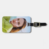 Voeg uw eigen foto gepersonaliseerd Bagagelabel (Voorkant horizontaal)