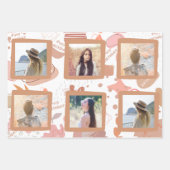 Voeg uw eigen foto Happy Birthday Wrapping Paper t (Voorkant)