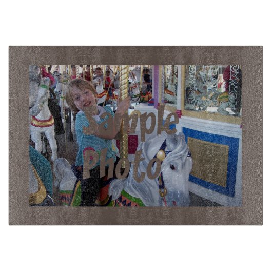 Voeg uw eigen foto in het stripbord toe snijplank (Voorkant)