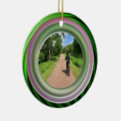 Voeg uw eigen foto-keramische versiering toe keramisch ornament (Rechts)