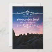 Voeg uw eigen foto-Memorial Service Night Sky toe Kaart (Voorkant)