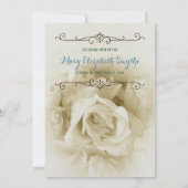 Voeg uw eigen foto-memorieposten toe aan Rozen Kaart (Achterkant)