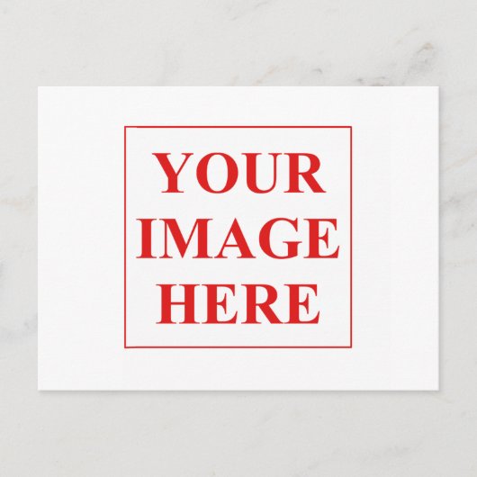 Voeg uw eigen foto of afbeelding toe briefkaart (Voorkant)