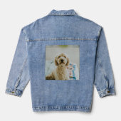 Voeg uw eigen foto of kunstwerk toe Gepersonalisee Denim Jacket (Achterkant)