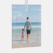 Voeg uw eigen Foto of Ornament van het Glas van de (Voorkant Rechts)