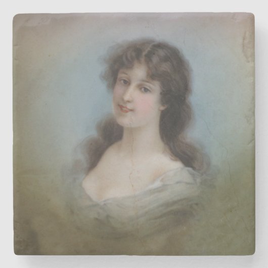 VOEG UW EIGEN FOTO OF TEKST TOE STENEN ONDERZETTER (Voorkant)