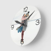 Voeg uw eigen foto persoonlijke acrylwandklok toe ronde klok (Hoek)