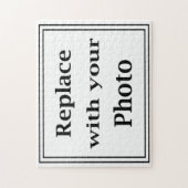 Voeg uw eigen foto-Sjabloon voor puzzelpuzzel toe Legpuzzel (Verticaal)