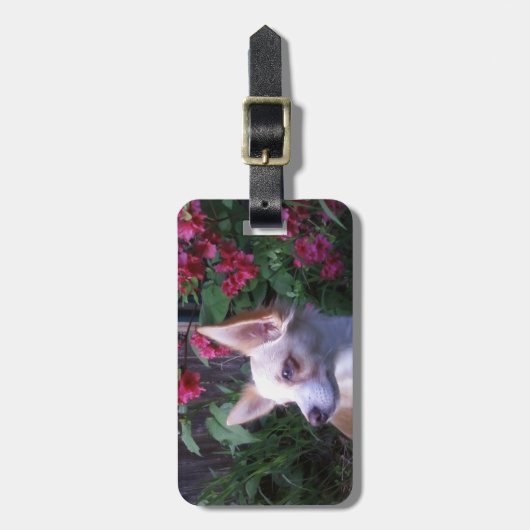 "Voeg uw eigen foto toe"    Bagagelabel (Voorkant verticaal)