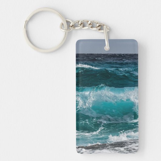 Voeg Uw Eigen Foto Toe Gepersonaliseerd Sleutelhanger (Voorkant)