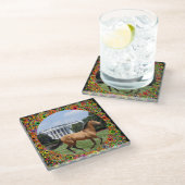 VOEG UW EIGEN FOTO TOE GLAZEN ONDERZETTER (Schuin)