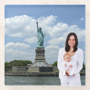 VOEG UW EIGEN FOTO TOE GLAZEN ONDERZETTER