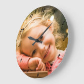 VOEG UW EIGEN FOTO TOE GROTE KLOK (Hoek)