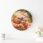 VOEG UW EIGEN FOTO TOE GROTE KLOK (Huis)