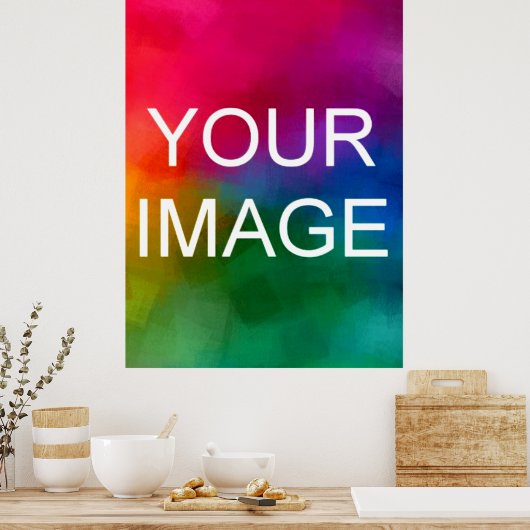 Voeg uw eigen foto toe Persoonlijke sjabloon Groot Poster (Keuken)