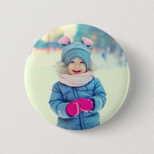 Voeg Uw Eigen Foto Toe Ronde Button 5,7 Cm (Voorkant)