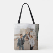 Voeg Uw Eigen Foto Toe Tote Bag (Achterkant)