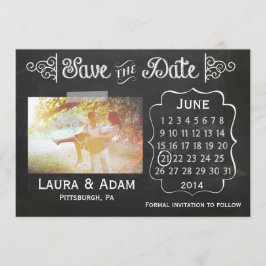 Voeg uw eigen fotobord toe sparen de Datum Save The Date