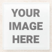 Voeg uw eigen fotoontwerp toe aan uw eigen aangepa glazen onderzetter (Voorkant)