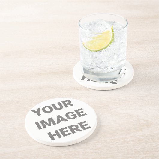 Voeg uw eigen fotoontwerp toe aan uw eigen persoon zandsteen onderzetter (Zijkant)