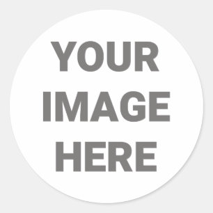 Voeg uw eigen fotoontwerp toe ronde sticker