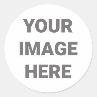 Voeg uw eigen fotoontwerp toe ronde sticker