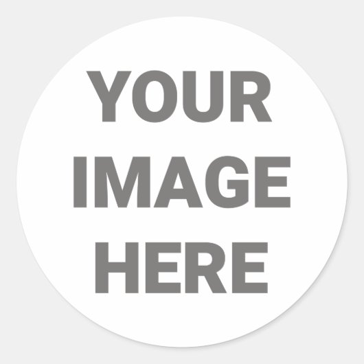 Voeg uw eigen fotoontwerp toe ronde sticker (Voorkant)