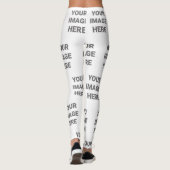 Voeg uw eigen fotoontwerp zelf toe leggings (Achterkant)