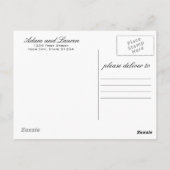 Voeg uw eigen foto's krijtbord dank u briefkaart (Achterkant)