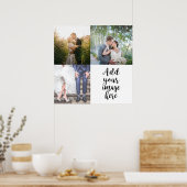 Voeg uw eigen foto's  stijl 4 afbeeldingen toe poster (Keuken)