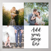 Voeg uw eigen foto's  stijl 4 afbeeldingen toe poster (Voorkant)