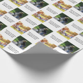 Voeg uw eigen foto's, tekst en achtergrond toe wer cadeaupapier (Hoek)