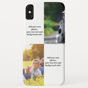 Voeg uw eigen foto's, tekst en achtergrond toe wer Case-Mate iPhone case