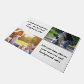 Voeg uw eigen foto's, tekst en achtergrond toe wer deurmat (Schuin)