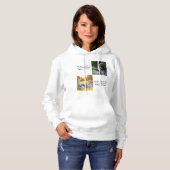 Voeg uw eigen foto's, tekst en achtergrond toe wer hoodie (Voorkant volledig)