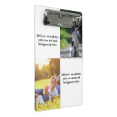 Voeg uw eigen foto's, tekst en achtergrond toe wer mini klembord (Schuin)