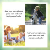 Voeg uw eigen foto's, tekst en achtergrond toe wer raamsticker (Vel 3)