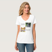 Voeg uw eigen foto's, tekst en achtergrond toe wer t-shirt (Voorkant volledig)