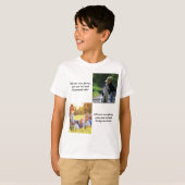 Voeg uw eigen foto's, tekst en achtergrond toe wer t-shirt (Voorkant volledig)