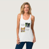 Voeg uw eigen foto's, tekst en achtergrond toe wer tanktop (Volledige Voorkant)