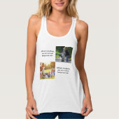 Voeg uw eigen foto's, tekst en achtergrond toe wer tanktop (Voorkant)