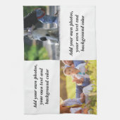 Voeg uw eigen foto's, tekst en achtergrond toe wer theedoek (Verticaal)