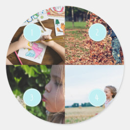 Voeg uw eigen foto's toe  4 afbeeldingen sticker