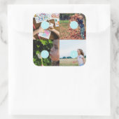 Voeg uw eigen foto's toe  4 afbeeldingen sticker (Tas)