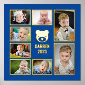 Voeg uw eigen foto's toe 7 Kindfotocollage Folie Afdrukken (Voorkant)