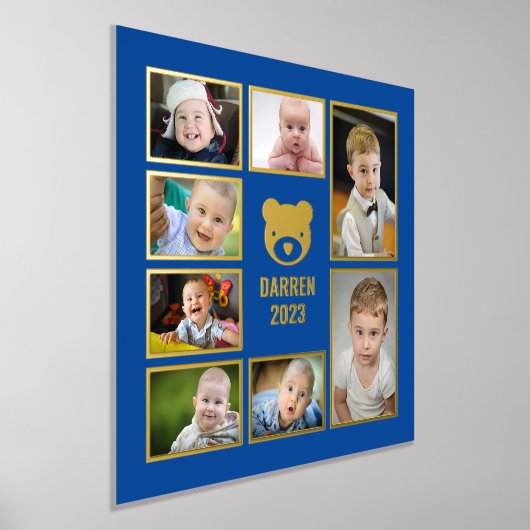 Voeg uw eigen foto's toe 7 Kindfotocollage Folie Afdrukken (Laagn)