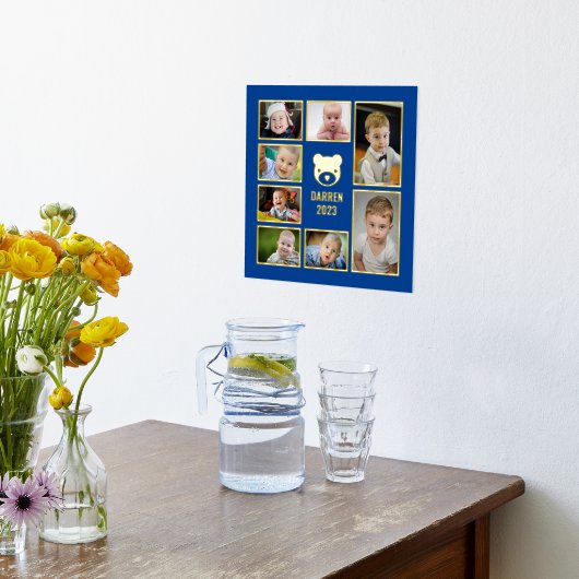 Voeg uw eigen foto's toe 7 Kindfotocollage Folie Afdrukken (Laag (Keuken))