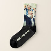 Voeg uw eigen gepersonaliseerde tekst en foto toe sokken (Links - buitenkant)