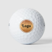 Voeg uw eigen Goud Logo Business Company-merk toe Golfballen (Voorkant)